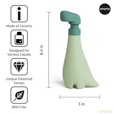 Ototo - Soapasaurus Soap Dispenser - Grn