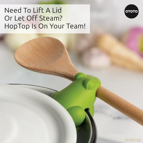 Ototo - Spoon and Pot Lid Holder - Green - HopTop compact