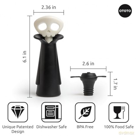 Ototo - Wine Pump Spookelier - Sort - Compact