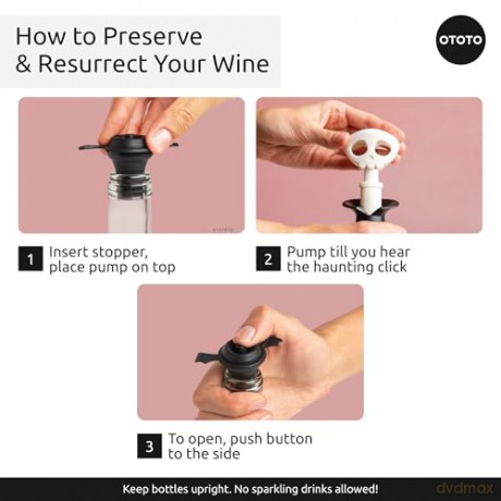 Ototo - Wine Pump Spookelier - Sort - Compact
