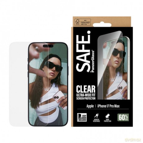 PanzerGlass - SAFE. Screen Protector - iPhone 17 Pro Max - UWF w. EasyAligner