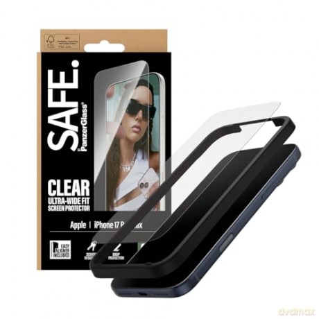 PanzerGlass - SAFE. Screen Protector - iPhone 17 Pro Max - UWF w. EasyAligner