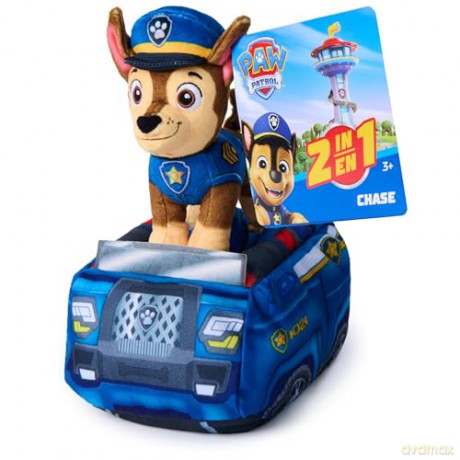 Paw Patrol - 2-in-1 Vehicle Plush w/Chase 15 cm (6075428)