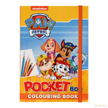 Paw Patrol - Coloring Book Pocket - Orange (1344)