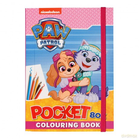 Paw Patrol - Coloring Book Pocket - Pink (1347)