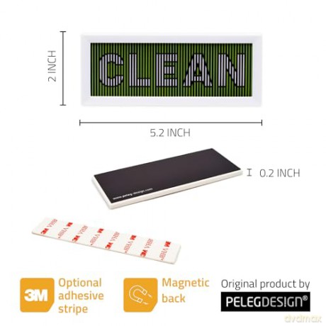 Peleg Design - Dishwasher sign - DishDash - Red/Green - 3 inches