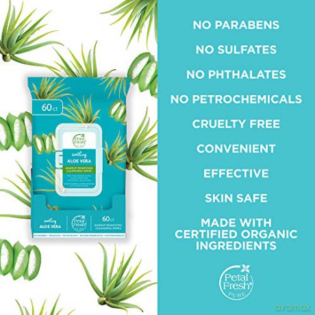 Petal Fresh - Pure Aloe Vera Makeup Removing Wipes