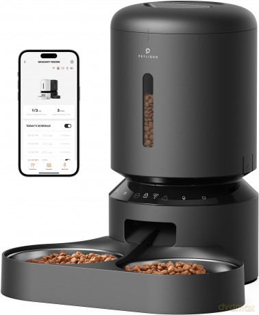 Petlibro - Granary WiFi Dual Food Tray - Black - 5L