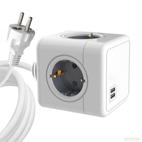ProXtend - 4-way Schuko Power Cube 1.4M White