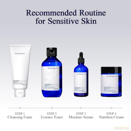 Pyunkang Yul - Basic Line Gift Set - Essence Toner 200 ml + Moisture Serum 100 ml + Nutrition Cream ml