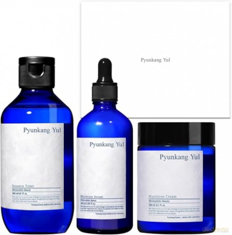 Pyunkang Yul - Basic Line Gift Set - Essence Toner 200 ml + Moisture Serum 100 ml + Nutrition Cream ml