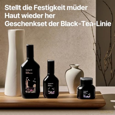 Pyunkang Yul - Black Tea Line Gift Set - Deep Infusion Toner 130 ml + Boosting Serum 45 ml + Enriched Cream 60 ml