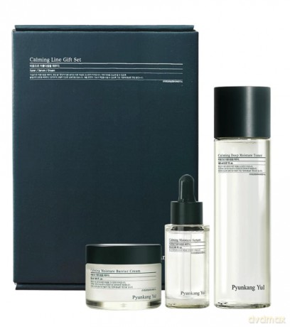 Pyunkang Yul - Calming Line Gift Set - Deep Moisture Toner 150 ml + Calming Serum 30 ml + Calming Moisture Barrier Cream 50 ml