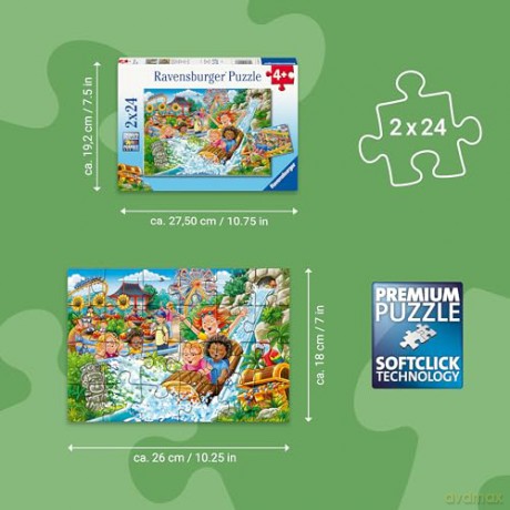 RAVENSBURGER Amusement Park 2x24p (12004258) [PUZZLE]
