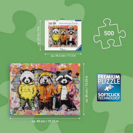 RAVENSBURGER Animal Graffiti 500p (12001705) [PUZZLE]