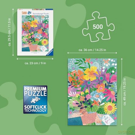 RAVENSBURGER Flowers for you 500p (12001795) [PUZZLE]