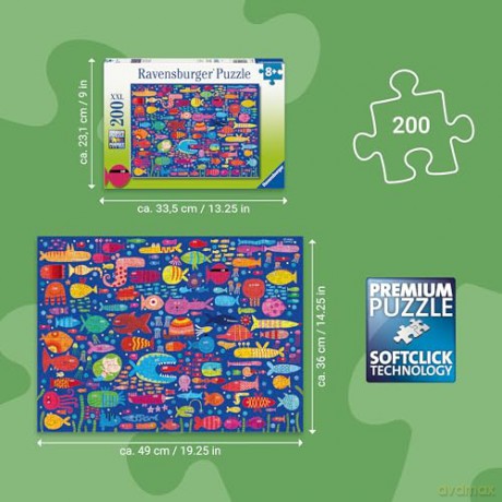 RAVENSBURGER Funny Fish Friends 200p (12004305) [PUZZLE]