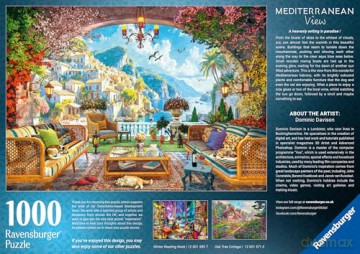 RAVENSBURGER Mediterranean Terrace View 1000p (12001576) [PUZZLE]