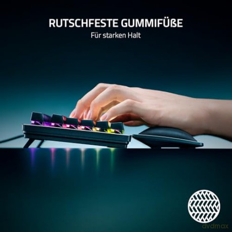 Razer - Ergonomic Wrist Rest For Tenkeyless Keyboards