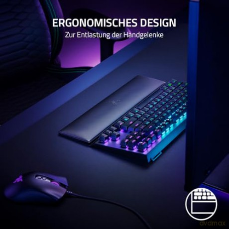 Razer - Ergonomic Wrist Rest For Tenkeyless Keyboards