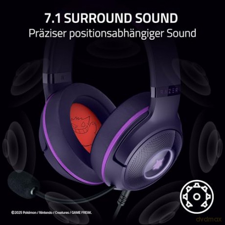 Razer Kraken Kitty V2 - Pokemon Gengar Ed.