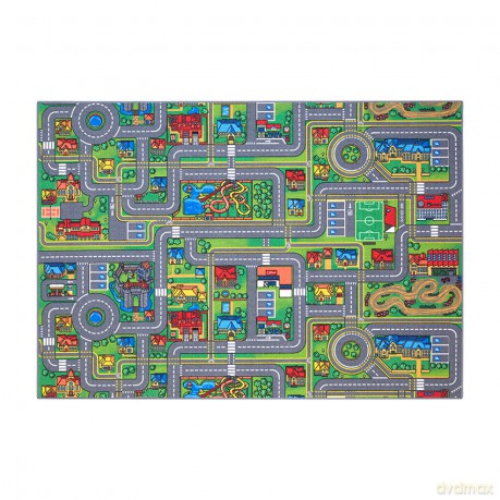 Rebel - Play rug - City roadway - Bright colors - 140 x 200 cm