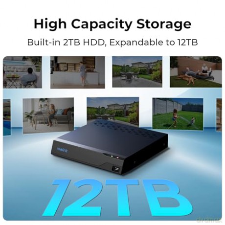 Reolink - NVS8-8MB4 (RLK8-800B4) 4K UHD 8-Channel NVR System - White