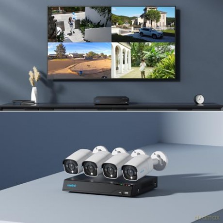 Reolink - NVS8-8MB4 (RLK8-800B4) 4K UHD 8-Channel NVR System - White