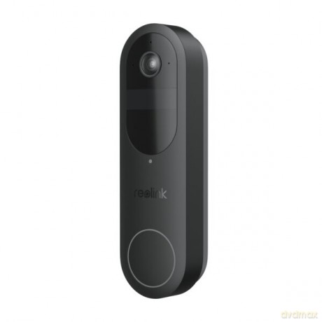 Reolink - Video Doorbell (Battery) Smart 2K Wi-Fi - Black