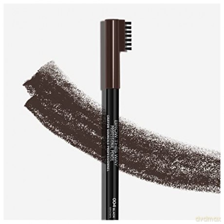 Rimmel - Brow This Way Professional Eyebrow Pencil - 004 Black
