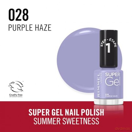 Rimmel - Gel Nail Polish - 028 Purple haze