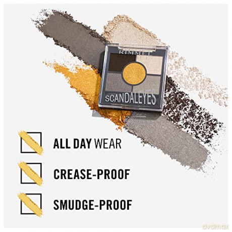 Cienie do powiek Rimmel - Scandal eyes 5 Pan Palette Eyeshadow - 001 Golden eye