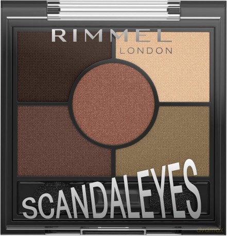 Paletka cieni Rimmel - Scandal eyes 5 Pan Palette Eyeshadow - 002 Brixton brown
