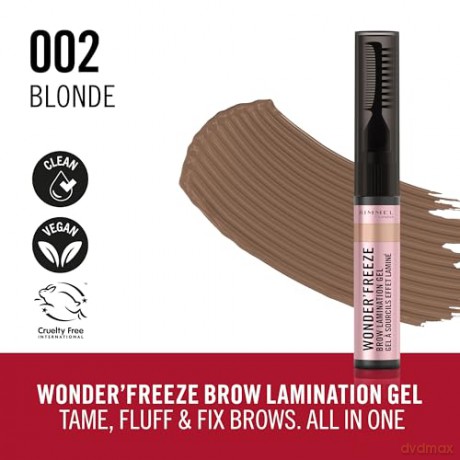 Rimmel - Wonder'Freeze Brow Lamination Gel - 002 Blonde