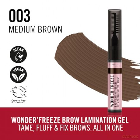 Rimmel - Wonder'Freeze Brow Lamination Gel - 003 Medium Brown