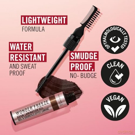 Rimmel - Wonder'Freeze Brow Lamination Gel - 004 Deep Brown