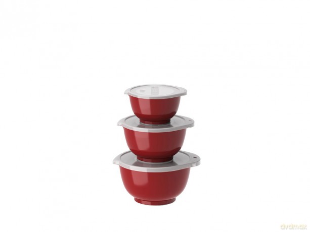 Rosti - Margrethe Mini Bowl Set 0.25 + 0.5 + 0.75 Litres - Red