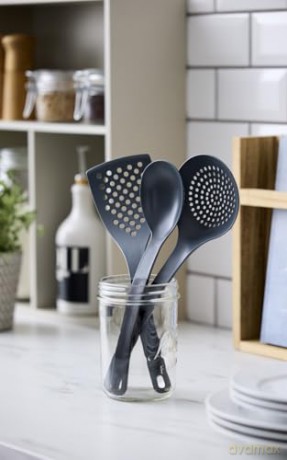 Rosti - Optima Kitchen Utensil - Set B - 3 Pieces - Black