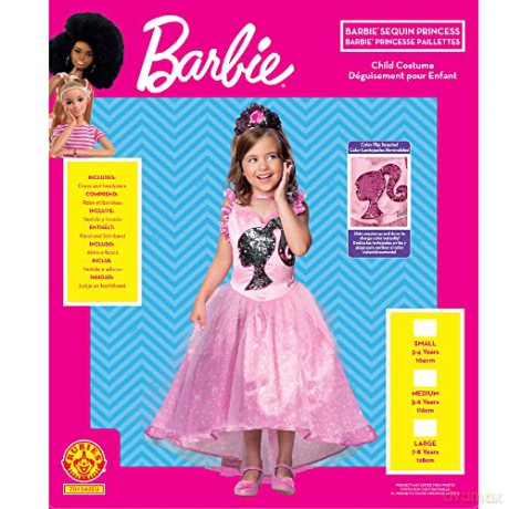 Rubies - Costume - Barbie Princess (116 cm)