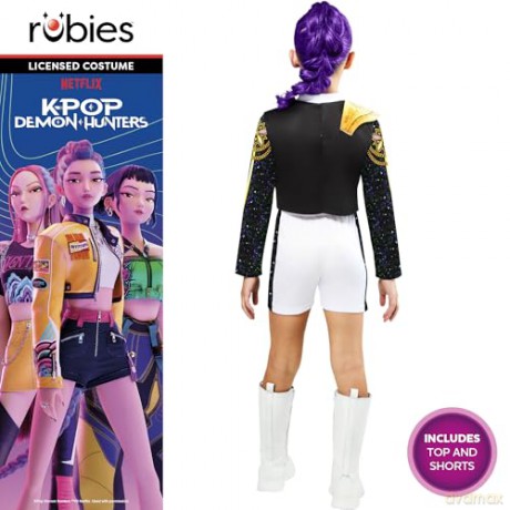 Rubies - K-Pop Classic Rumi Golden Costume (122-128 cm)