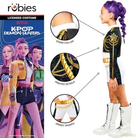 Rubies - K-Pop Classic Rumi Golden Costume -(142-154 cm)