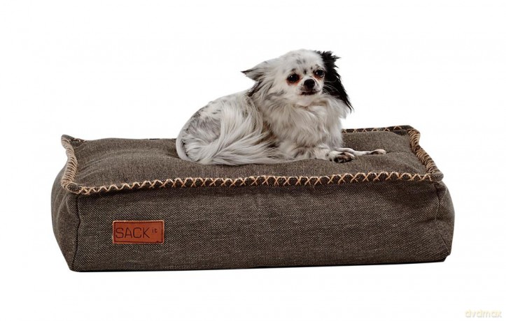 SACKit - Dog Bed Small - 59x40x15 cm - Cobana Brown