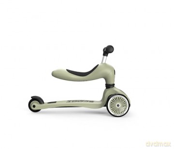 Jeżdzik i hulajnoga Scoot and Ride - 2 in 1 Balance Bike/ Scooter - Olive (SR-00001)