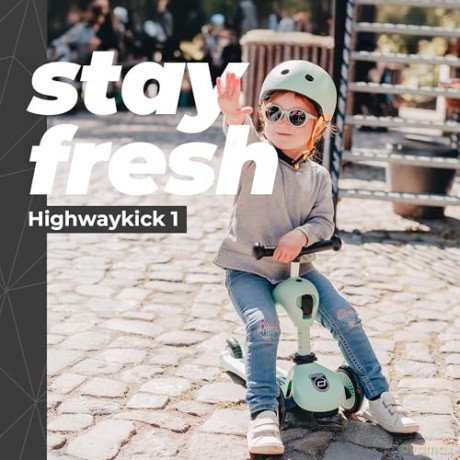 Hulajnoga jeździk 2w1 Scoot and Ride - Highway Kick 1 - Kiwi (SR-96355)