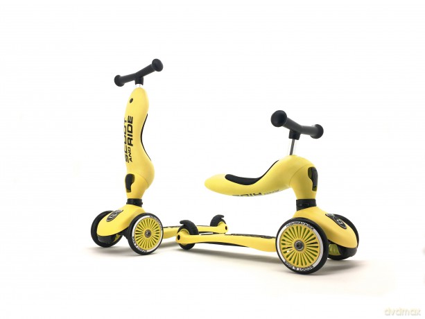 Hulajnoga dla dzieci jeździk 2w1 Scoot and Ride - Highway Kick 1 - Lemon (HWK1CW11)