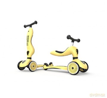Hulajnoga dla dzieci jeździk 2w1 Scoot and Ride - Highway Kick 1 - Lemon (HWK1CW11)