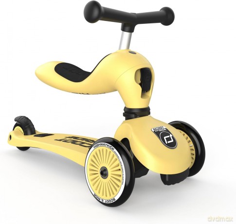 Hulajnoga dla dzieci jeździk 2w1 Scoot and Ride - Highway Kick 1 - Lemon (HWK1CW11)