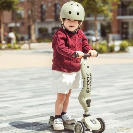 Scoot and Ride - Kids Helmet S-M - 51 - 55cm - olive (00008)
