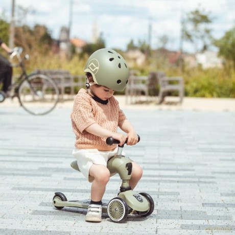 Scoot and Ride - Kids Helmet S-M - 51 - 55cm - olive (00008)