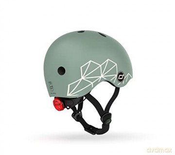 Scoot and Ride - Lifestyle Bicycle Helmet 45-51 cm - Green lines (96562)